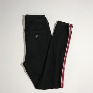 Guess Logo Black Skinny Jeans
